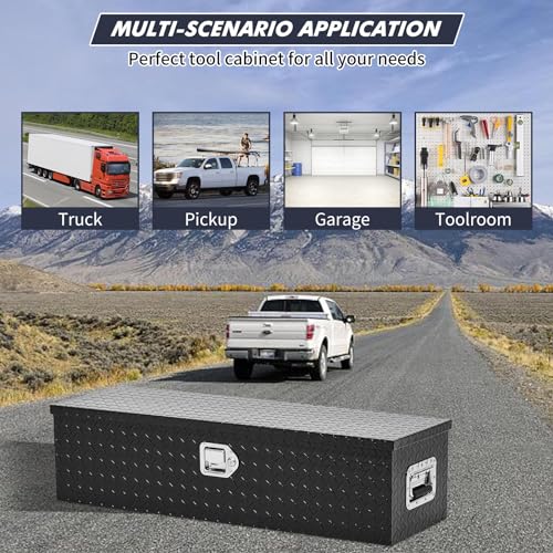 30x13x13 Heavy Duty Aluminum Truck Bed Tool Box Waterproof Storage  