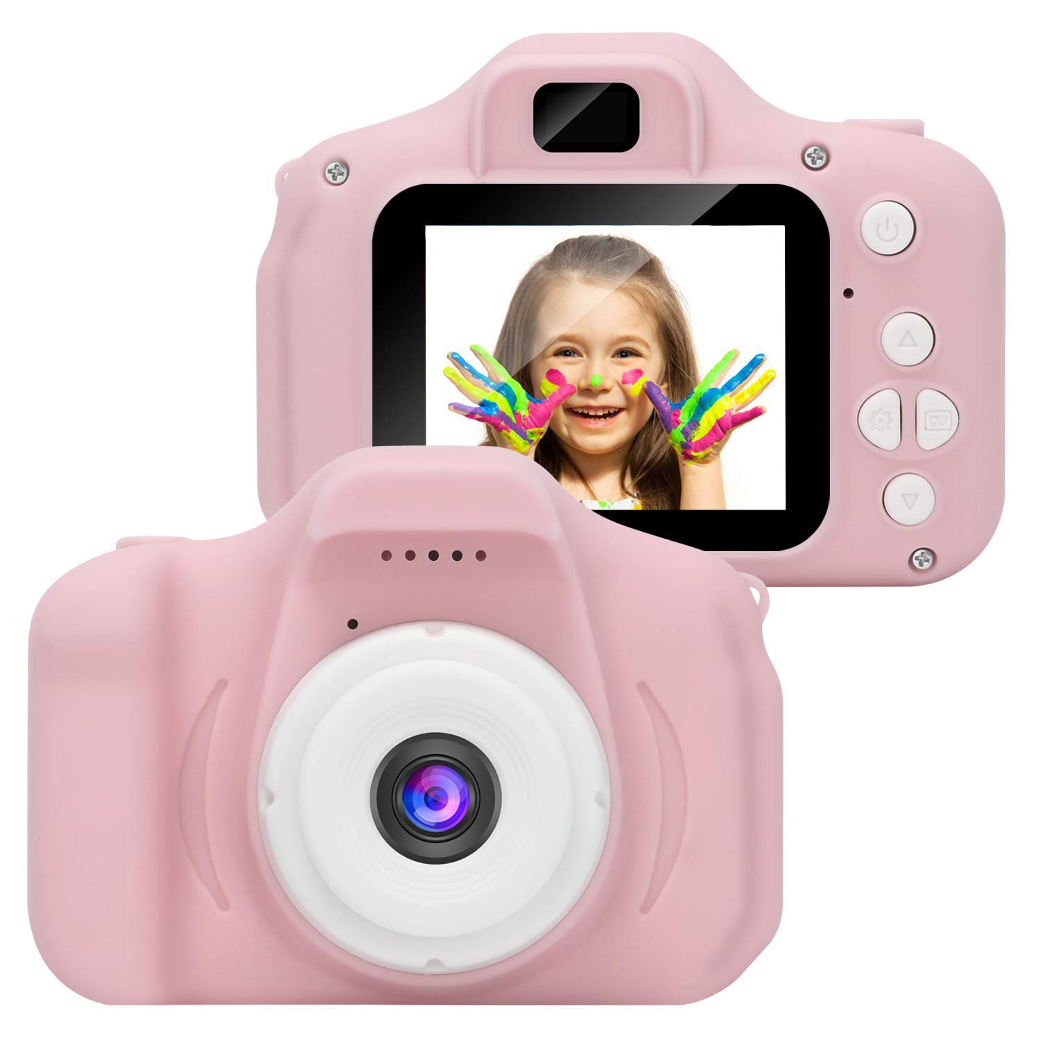 Kids Digital Video Camera Mini Rechargeable Children Camera Shockproof 8mp Hd