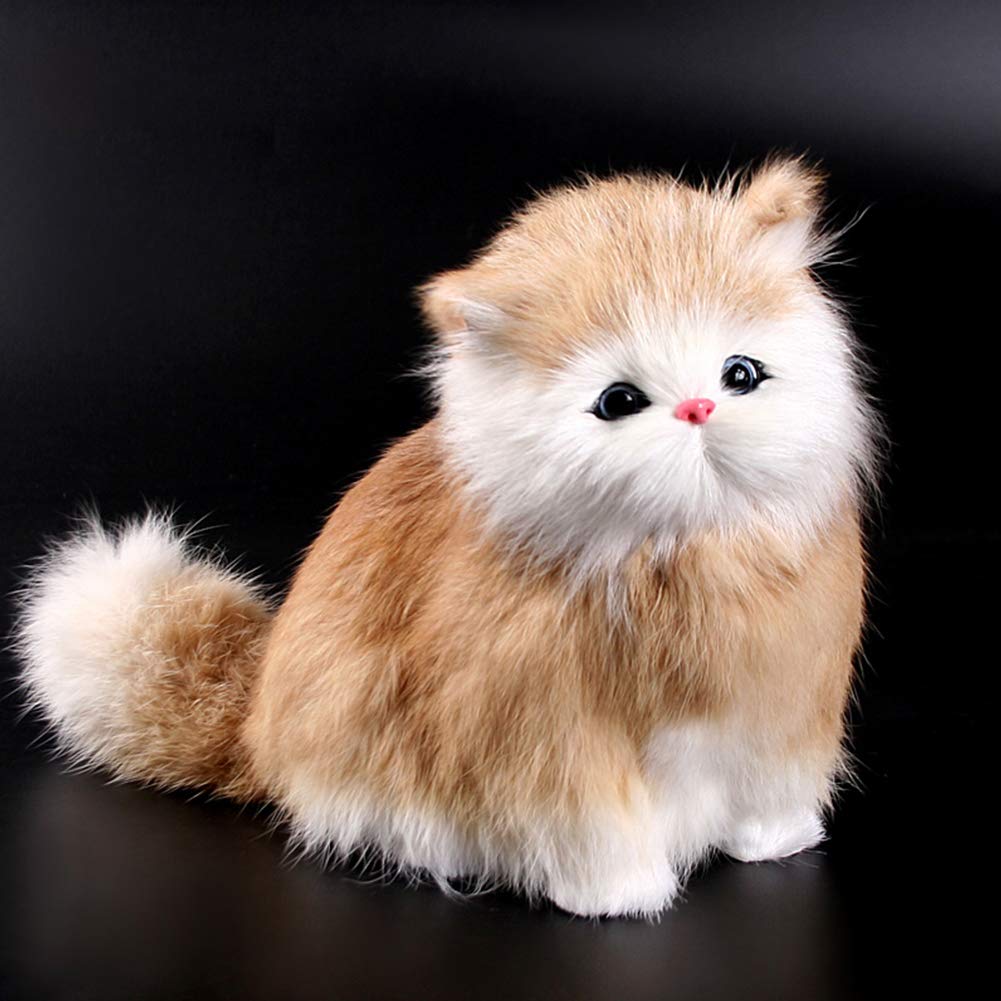 Electronic Pet Cat Doll Simulation Animals Toy with Sound Cute Pet Toy Model - Picture 11 of 13