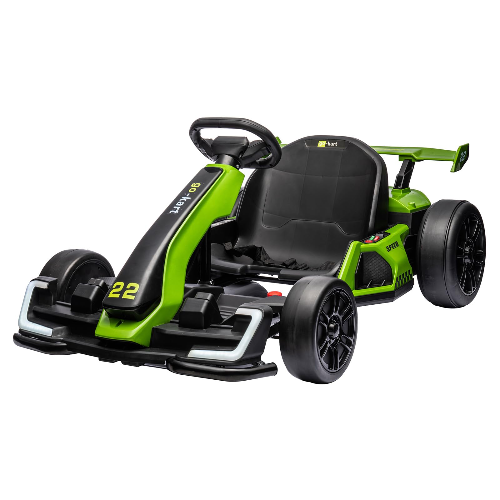 24V Kids Go Kart,300W Powerful Electric Drift Kart Car Toys with Adjustable Seat