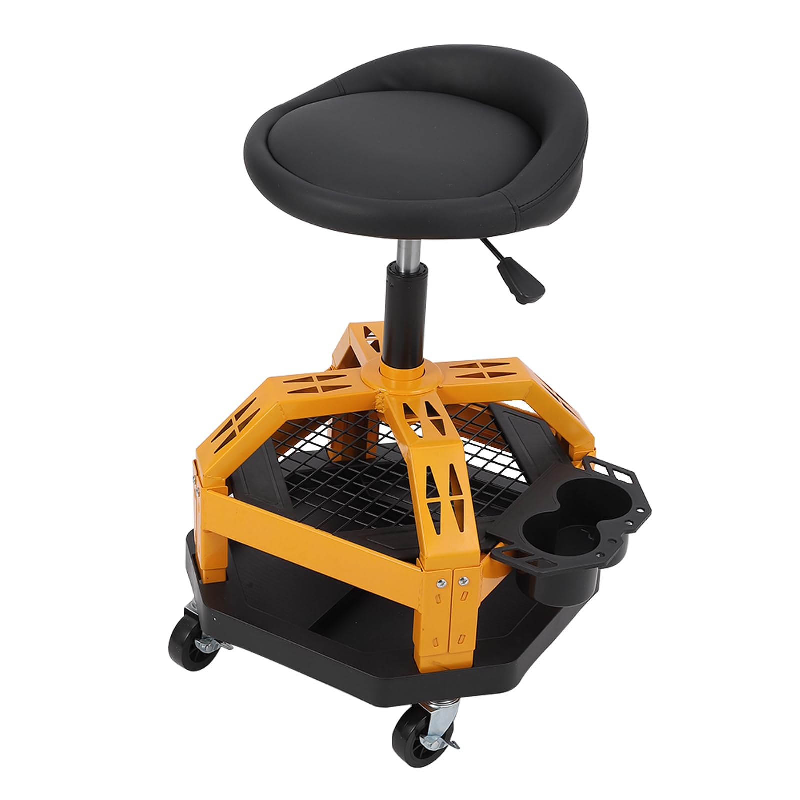 330lbs Capacity Rolling Shop Stool for Garage Heavy-Duty Effortless Mobility