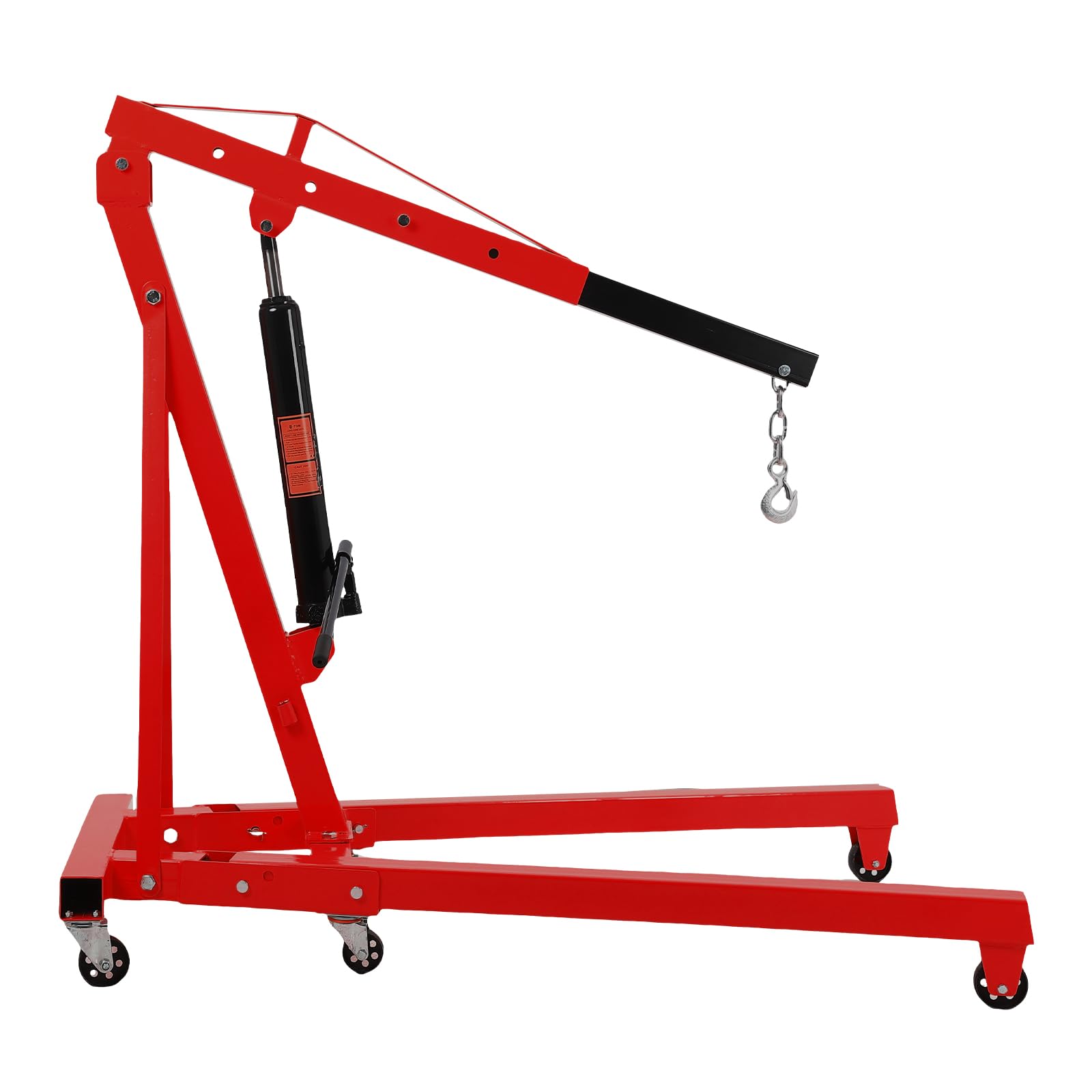 4400LBS Folding Crane Engine Hoist Picker 2Ton Ship Lift Garage Workshop Repair