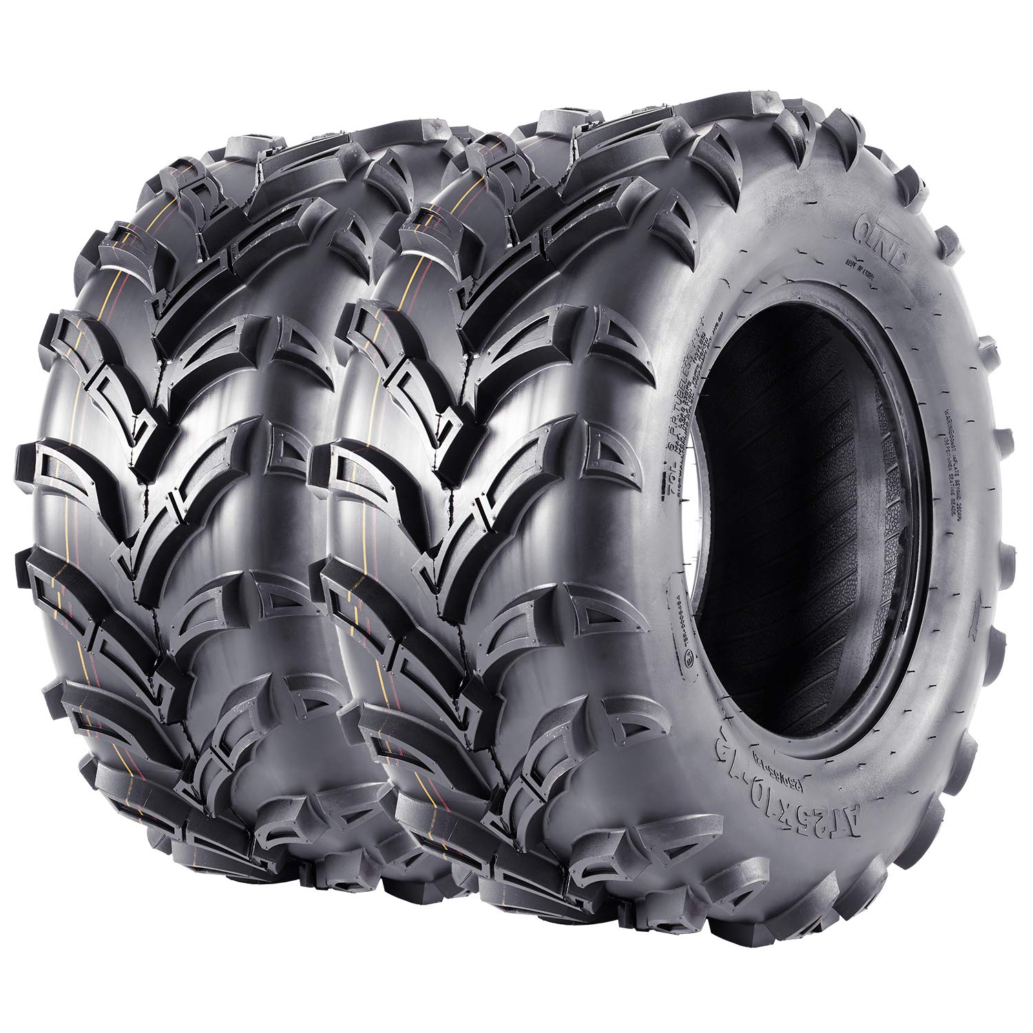 ATV UTV Sport Tires Set Of 2, All Terrain ATV UTV Mud Trail Tires 4PR Tubeless - Picture 9 of 12