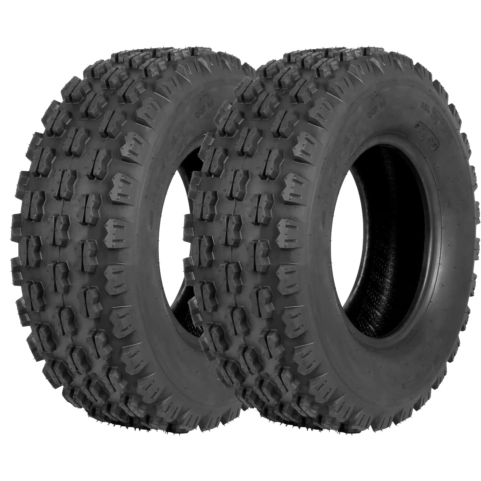 ATV UTV Sport Tires Set Of 2, All Terrain ATV UTV Mud Trail Tires 4PR Tubeless - Picture 8 of 12
